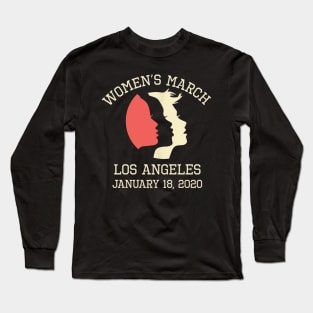 Women's March January 18, 2020 Feminist Los Angeles Long Sleeve T-Shirt